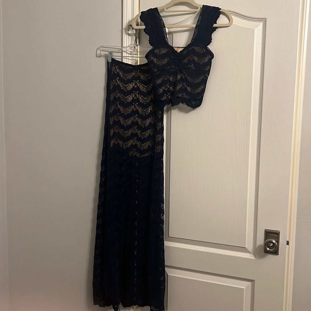 Nightcap Clothing two piece lace dress NWOT